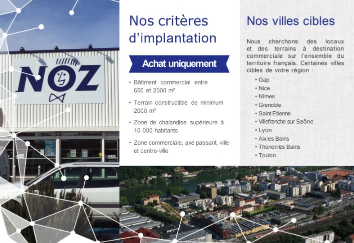 Enseigne NOZ — plan de développement France